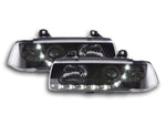 Fari Daylight Luci diurne a LED BMW Serie 3 E36 Limo / Touring nero per guida a destra