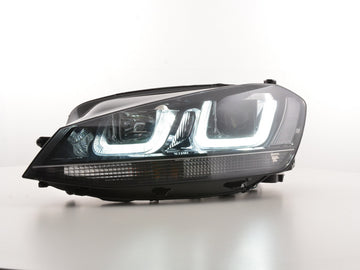 Faro diurno Luci di marcia diurna a LED VW Golf 7 dal 2012 nero / nero