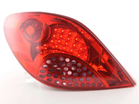 Fanali posteriori LED set Peugeot 207 06-09 rosso