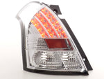 Fanali posteriori a LED set Suzuki Swift 04-10 cromo