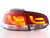 Fanali posteriori a LED set VW Golf 6 tipo 1K 2008-2012 rosso / trasparente