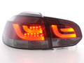 Fanali posteriori a LED set VW Golf 6 tipo 1K 2008-2012 rosso / nero