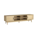 Artiss TV Cabinet Entertainment Unit Storage Cabinets Rattan Wooden 180CM