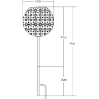 GALIX Décoration métal a énergie solaire - Design rétro