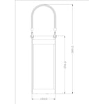 GALIX Lanterne solaire métal avec corde - Bougie LED