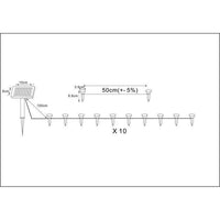 GALIX Guirlande 10 LED a énergie solaire a planter - 5m