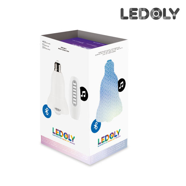 Ledoly C1000 Multicoloured Bluetooth LED Bulb with Speaker