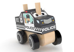 J’adore Police Car Wooden Stacking Toy