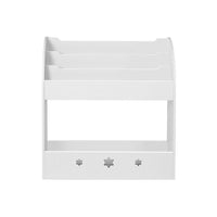 Keezi Kids Bookshelf Children Toy Storage Magazine Rack Organiser Bookcase White