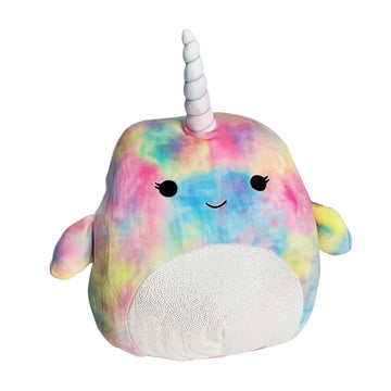 Squishmallow 5 Inch Plush § Navina the Tie Dye Narwal