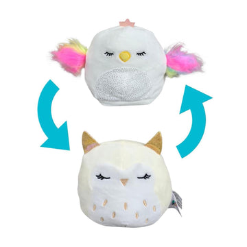 Squishmallow 12 Inch Flip A Mallow Plush § Sleepy Cream Owl / Swan
