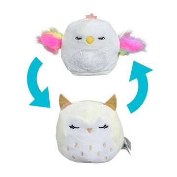 Squishmallow 5 Inch Flip A Mallow Plush § Sleepy Cream Owl / Swan