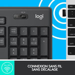 LOGITECH - Ensemble Clavier + Souris sans fil et Silencieux MK295 - AZERTY - Noir