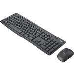 LOGITECH - Ensemble Clavier + Souris sans fil et Silencieux MK295 - AZERTY - Noir