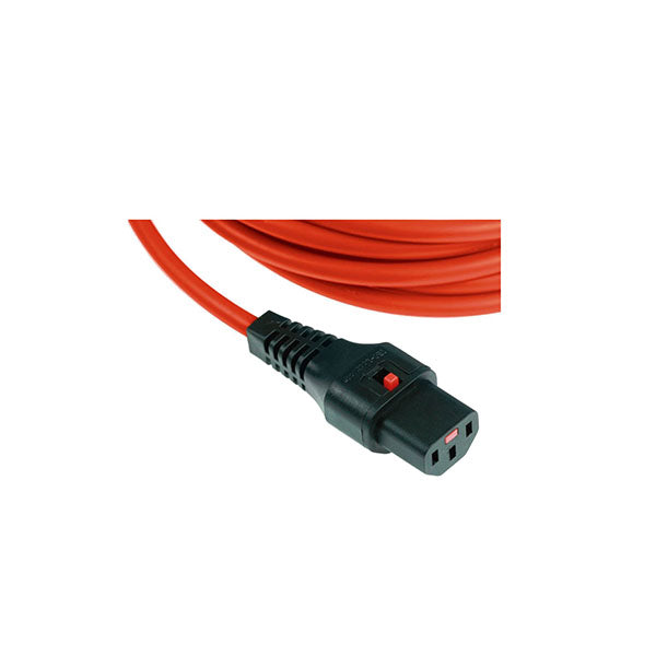 3M Red Lockable Iec C13 Iec C14 Cable