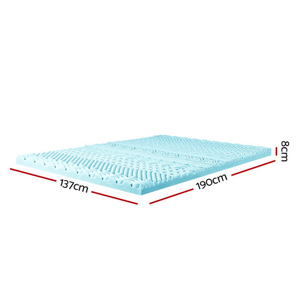 Giselle Bedding 11-zone Memory Foam Mattress Topper 8cm - Double