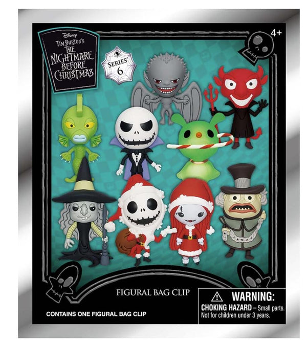 Nightmare Before Christmas Series 6 3D Foam Bag Clip § One Random