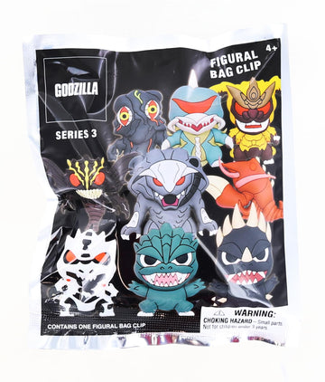 Godzilla Classic Series 3 Blind Bag Foam Figure Keyring § One Random