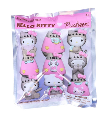 Hello Kitty X Pusheen 3D Figural Foam Bag Clip Mystery Pack § One Random