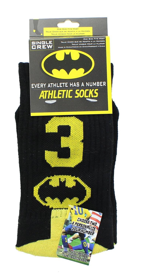 DC Comics Batman #3 Boy Athletic Crew Socks