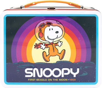 Peanuts Snoopy In Space Retro Style Tin Tote