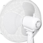 Ventilateur sur pied OCEANIC - 45W - Diametre 40 cm - Hauteur réglable - Oscillation - Blanc