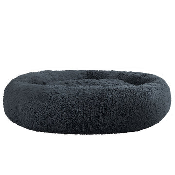 Pet Bed Dog Cat Calming Bed Extra Large 110cm Dark Grey Sleeping Comfy Washable