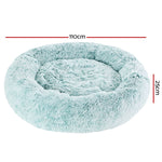 Pet Bed Dog Cat Calming Bed Extra Large 110cm Teal Sleeping Comfy Washable