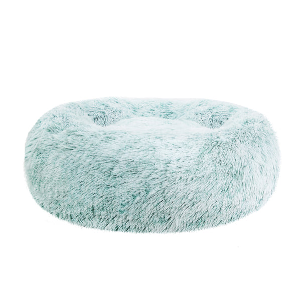 Pet Bed Dog Cat Calming Bed Small 60cm Teal Sleeping Comfy Cave Washable