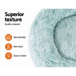 Pet Bed Dog Cat Calming Bed Small 60cm Teal Sleeping Comfy Cave Washable