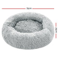 Pet Bed Dog Cat Calming Bed Medium 75cm Light Grey Sleeping Comfy Cave Washable