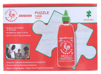 Sriracha Hot Sauce Bottle Shaped 1000 Piece Jigsaw Puzzle