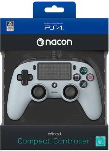 PS4 Nacon Wired Compact Controller Color Edition - Silver