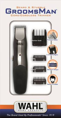 Wahl Regolabarba 9918 + Accessori GroomsMan Rechargeable - Ricaricabile/Filo