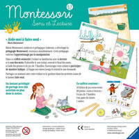 MONTESSORI - Sons et lecture  - Coffret sensoriel - Apprentissage des sons et de la lecture - Ravensburger - Des 5 ans