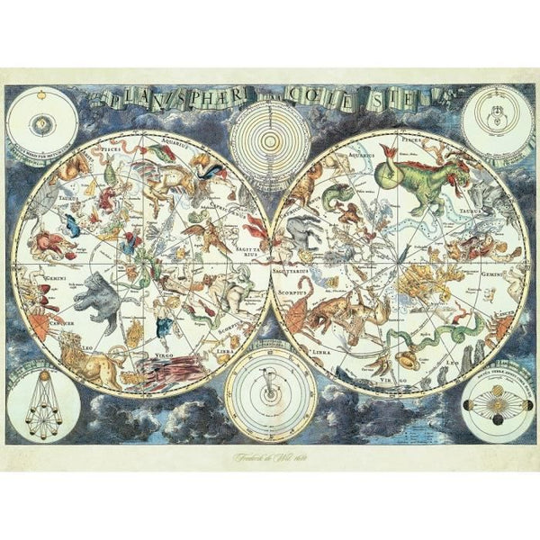Puzzle 1500 pieces - Mappemonde des animaux fantastiques - Ravensburger - Puzzle adultes - Des 14 ans
