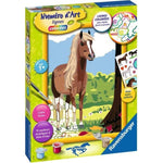 Numéro d'art - moyen format - Cheval et nature - Ravensburger - Kit complet de Peinture au numéro - Des 7 ans