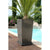 RIVIERA Flower pot Nuance - Square - 29 x 29 x H 52 cm - 32.6 L - Glitter gray