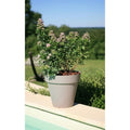 RIVIERA Flowerpot Soleilla - Round - Ø 39.2 x 35.8 cm - Taupe