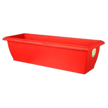 RIVIERA Grande Evolution rectangular planter 69cm - Capacity 18l - Red