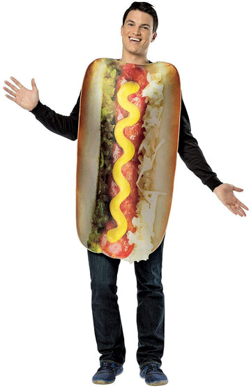 Get Real Loaded Hot Dog Costume Adult One Size Fits Most