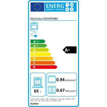 Pečica s pirolizo Electrolux EOH4P56BX 65 L