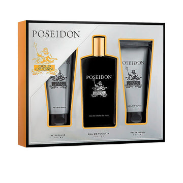 Moški parfumski set Poseidon EDT Gold Ocean 3 Kosi
