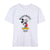 Damen Kurzarm-T-Shirt Mickey Mouse Weiß
