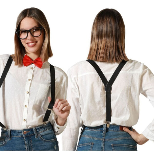 Set Glasses Bow tie Braces