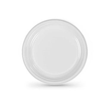 Set of reusable plates Algon White 17 cm 12 Units