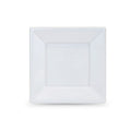 Set of reusable plates Algon White Plastic 18 cm (6 Units)
