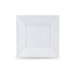 Set of reusable plates Algon White Plastic 18 cm (6 Units)