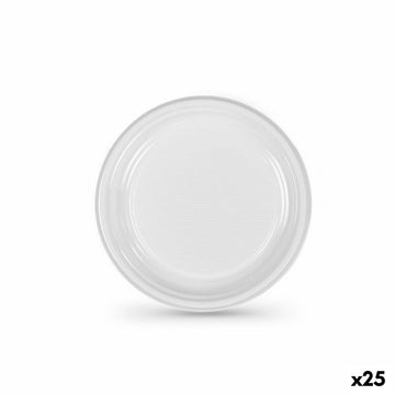 Set krožnikov za večkratno uporabo Algon Bela Plastika 17 cm (25 kosov)