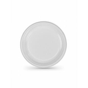 Set of reusable plates Algon White Plastic 25 cm (100 Units)